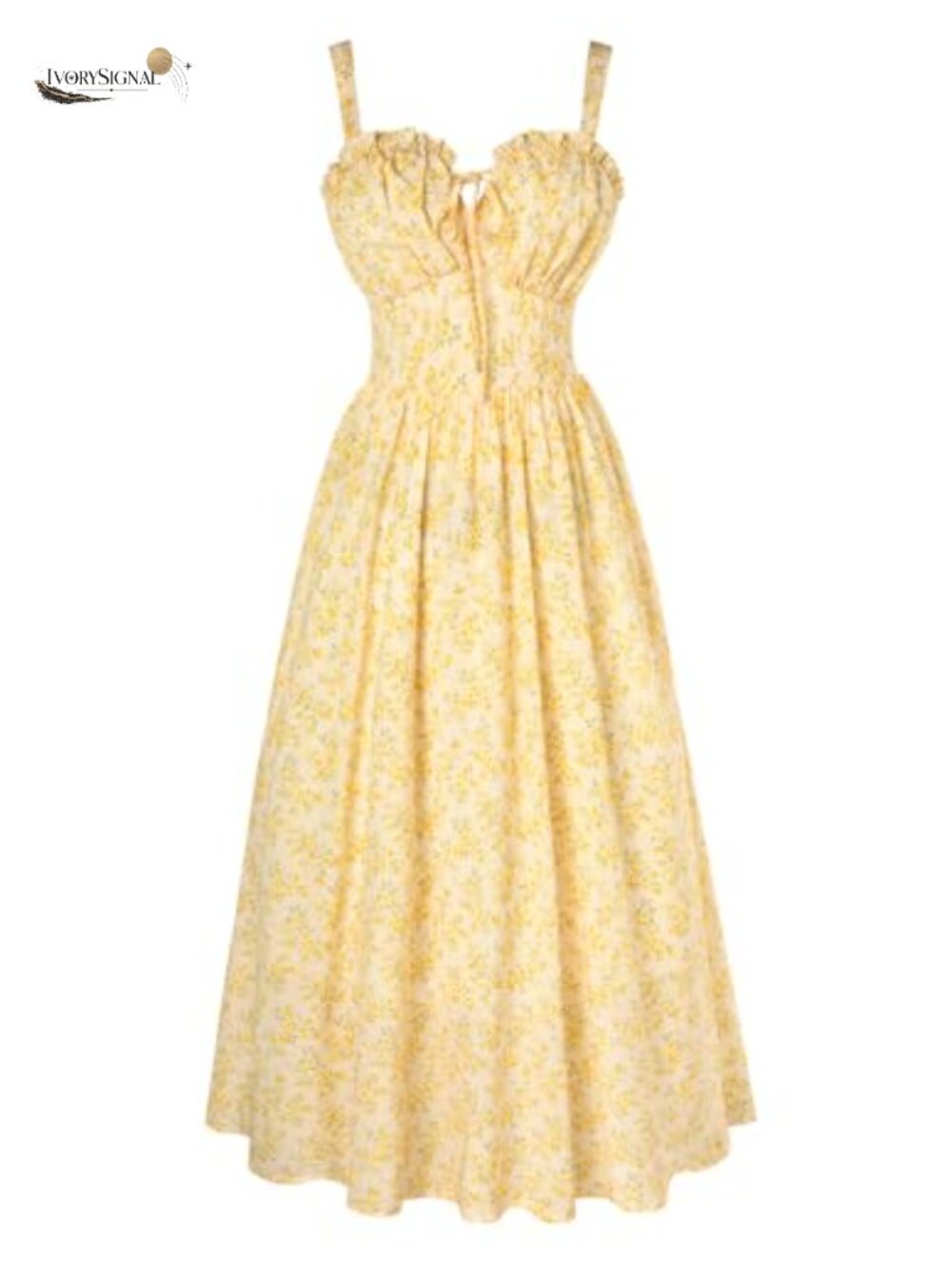 Floral Corset Maxi Dress Adjustable Straps A-Line Square Neck Summer